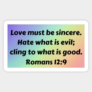 Bible Verse Romans 12:9 Sticker